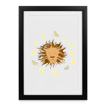 Rêve d’été - Affiche encadrée (27 × 37 cm) - noir - Devant