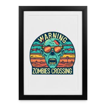 Zombi - Affiche encadrée (27 × 37 cm) - noir - Devant