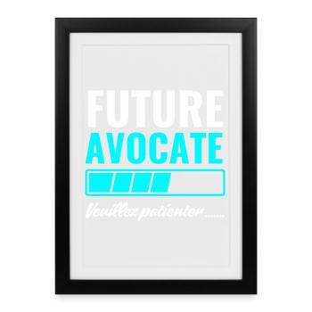 future lawyer - Framed poster (27 × 37 cm) - black - Front