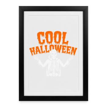Cool Halloween Grim Reaper - Affiche encadrée (27 × 37 cm) - noir - Devant