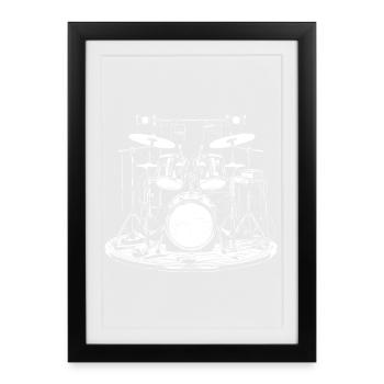 Percussion - Framed poster (27 × 37 cm) - black - Front