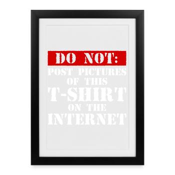 Do Not Internet – Nerd, Social Media & Geek Fun - Framed poster (27 × 37 cm) - black - Front