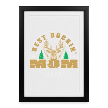 Hunter Mom Gifts Hunting Hunting Hunter Exam - Framed poster (27 × 37 cm) - black - Front