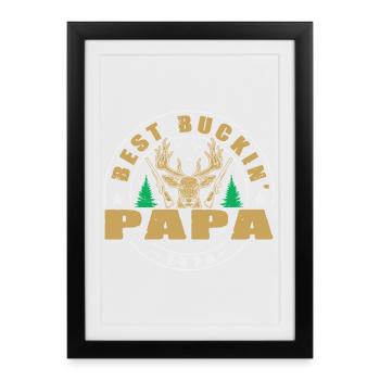 Hunter Dad Gifts Hunting Hunting Hunter Exam - Framed poster (27 × 37 cm) - black - Front