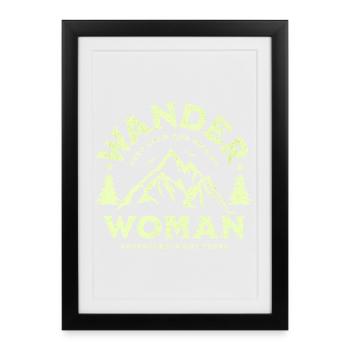 Wander Woman - Framed poster (27 × 37 cm) - black - Front
