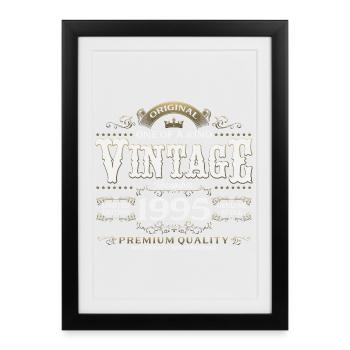 30ème Anniversaire Millésime Novembre Millésime 1995 - Affiche encadrée (27 × 37 cm) - noir - Devant