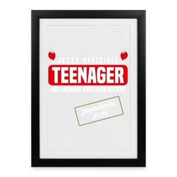 Youth Consecration 2026 - Framed poster (27 × 37 cm) - black - Front
