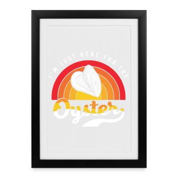Oysters - Framed poster (27 × 37 cm) - black - Front
