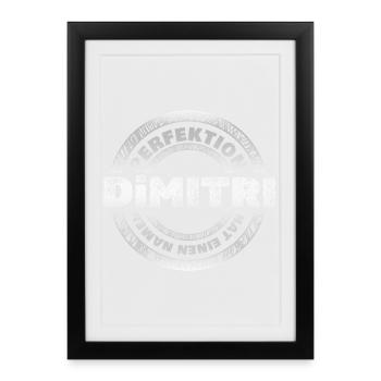 Dimitri dans le rôle de Dimitri - Affiche encadrée (27 × 37 cm) - noir - Devant