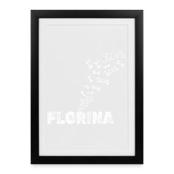 Angler Florina - Framed poster (27 × 37 cm) - black - Front