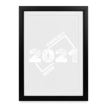2021 - Framed poster (27 × 37 cm) - black - Front