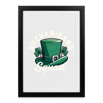 Chapeau de lutin de l’escouade des pitreries - Affiche encadrée (27 × 37 cm) - noir - Devant