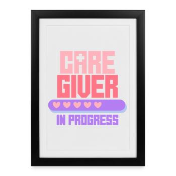 Nurse Nurse Geriatric Care Training - Framed poster (27 × 37 cm) - black - Front