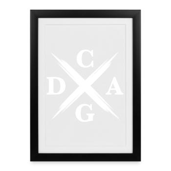 CGDA Viola Viola Tuning String Musician - Framed poster (27 × 37 cm) - black - Front