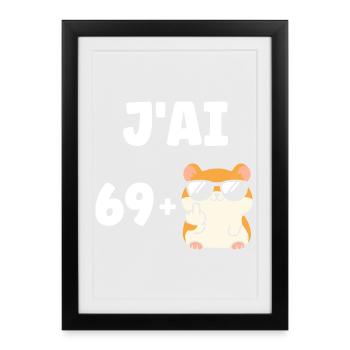 69 - Affiche encadrée (27 × 37 cm) - noir - Devant