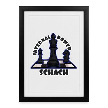 Schach: Geistige Stärke - Gerahmtes Poster (27 × 37 cm) - Schwarz - Vorne