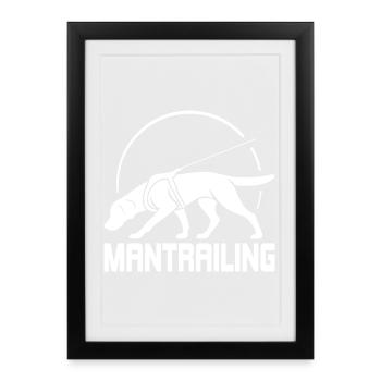 Labrador Retriever Mantrailing Dog Sports Dogs - Framed poster (27 × 37 cm) - black - Front