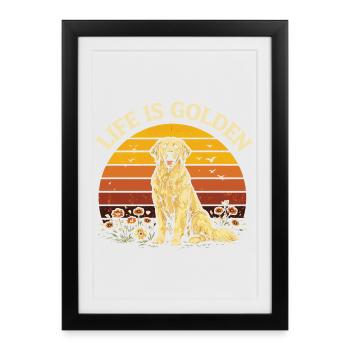 Météo Du Week-End Barbecue | Humour Grill Rétro - Affiche encadrée (27 × 37 cm) - noir - Devant