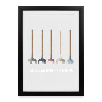 Programmierer 6 Stages of debugging - Gerahmtes Poster (27 × 37 cm) - Schwarz - Vorne