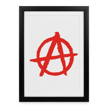 anarchie - Affiche encadrée (27 × 37 cm) - noir - Devant