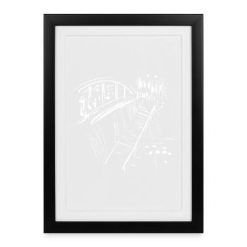 Architecture bridge - Framed poster (27 × 37 cm) - black - Front