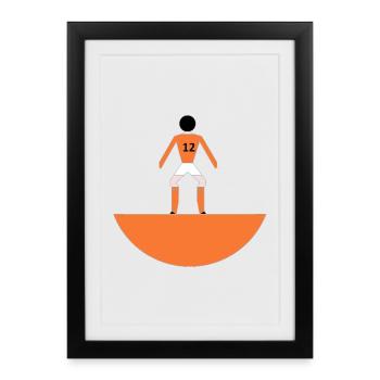 12 European 1988 - Framed poster (27 × 37 cm) - black - Front