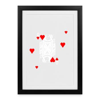 queen - Framed poster (27 × 37 cm) - black - Front