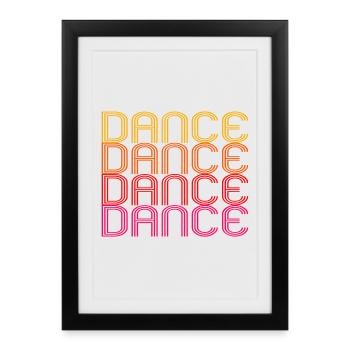 DANSE - Affiche encadrée (27 × 37 cm) - noir - Devant