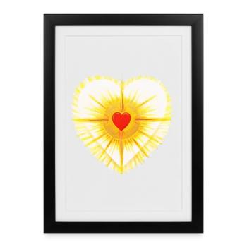 SonnenHerz - Sonja Ariel von Staden - Affiche encadrée (27 × 37 cm) - noir - Devant