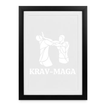 Krav maga, self defense, self defense - Framed poster (27 × 37 cm) - black - Front