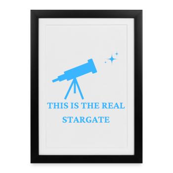 The Real Stargate - Affiche encadrée (27 × 37 cm) - noir - Devant