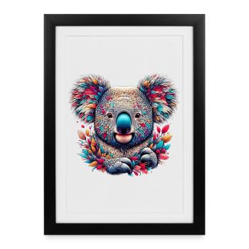 Koala - Affiche encadrée (27 × 37 cm) - noir - Devant