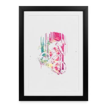 Amateurs de vélo de montagne des années 90 - Affiche encadrée (27 × 37 cm) - noir - Devant