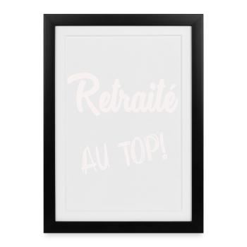 RETIREMENT. HAPPY RETIREMENT. HAPPY RETIREMENT - Framed poster (27 × 37 cm) - black - Front