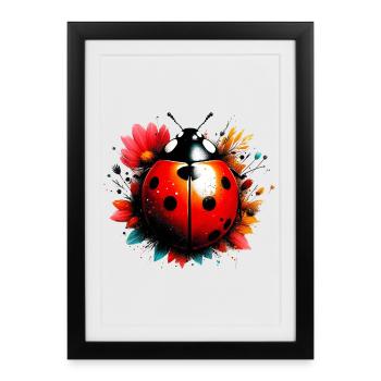 Ladybird - Framed poster (27 × 37 cm) - black - Front