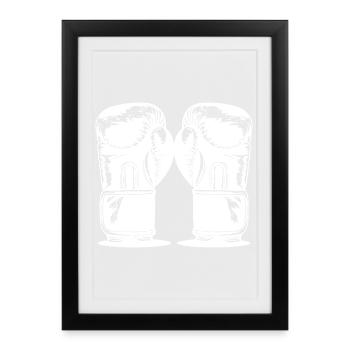 Boxing - Framed poster (27 × 37 cm) - black - Front
