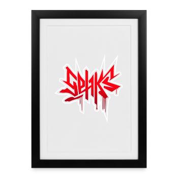 Sehks network - Framed poster (27 × 37 cm) - black - Front