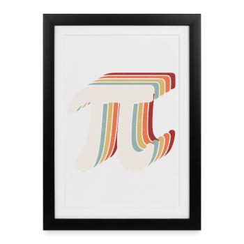 Happy Pi Day - Framed poster (27 × 37 cm) - black - Front