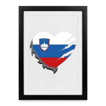 Eslovenia - Slovenia - Framed poster (27 × 37 cm) - black - Front