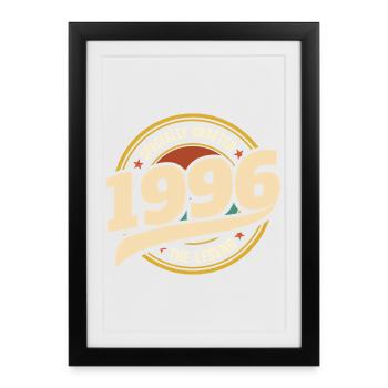 1996 Legend 30 Years Anniversary Man - Framed poster (27 × 37 cm) - black - Front