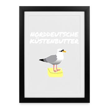 North German coastal butter - Framed poster (27 × 37 cm) - black - Front