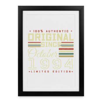 Legendary Since October 1994 | October 1994 - Framed poster (27 × 37 cm) - black - Front