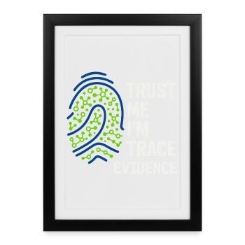 Forensic Chemist Crime Lab Toxicology - Framed poster (27 × 37 cm) - black - Front