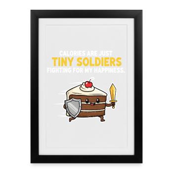 Cake Hero Calorie Fighter - Framed poster (27 × 37 cm) - black - Front