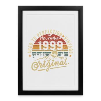 Novembre 1999 Anniversaire Novembre 1999 - Affiche encadrée (27 × 37 cm) - noir - Devant