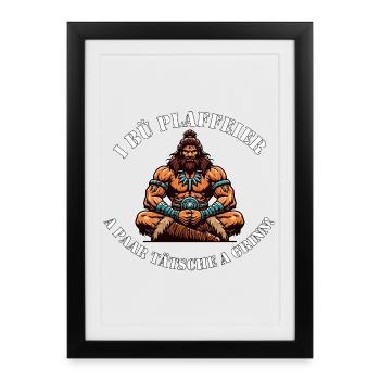 Primeval Force Warrior "Plaffeier_Hoi" - Framed poster (27 × 37 cm) - black - Front