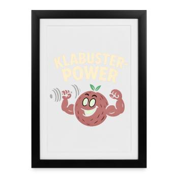 Klabuster Power Fruit Training Klabuster Baies - Affiche encadrée (27 × 37 cm) - noir - Devant