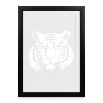 Tiger - Framed poster (27 × 37 cm) - black - Front