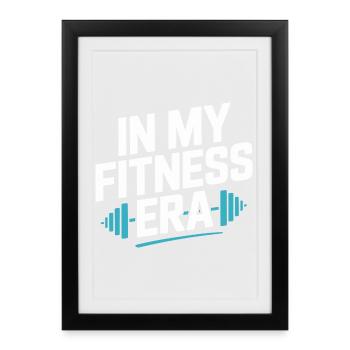 À mon époque de remise en forme musculation entraînement de motivation - Affiche encadrée (27 × 37 cm) - noir - Devant