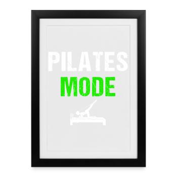 Pilates, Yoga, Fitness, Sports Dictons - Affiche encadrée (27 × 37 cm) - noir - Devant